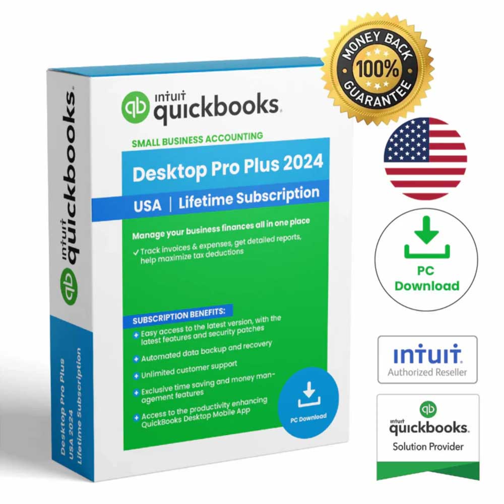 Intuit QuickBooks Desktop Pro 2024 Lifetime Software